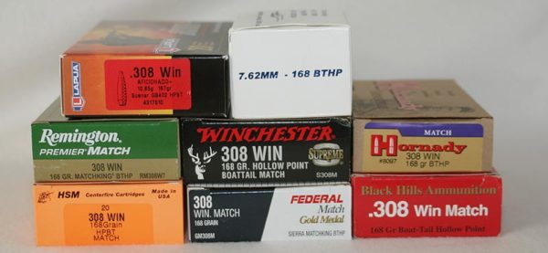 308 Match Ammo Comparison – 168gr - Sniper Central